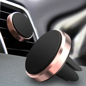 China Supplier 4pcs strong magnets N50 aluminum alloy air vent car phone cradles Anti-Slip Car mobile Holder Stand