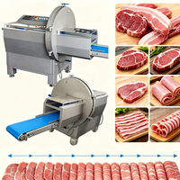 Máquina Cortadora de Carne Industrial de Venta Caliente, Rebanadora Automática de Carne Congelada, Cortadora Comercial de Filetes, Cortadora de Porciones Controlada por PLC