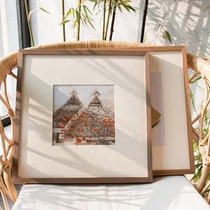 Trung Quốc Tranh thư pháp khung gỗ rắn khung hình vuông khung hình treo tường - Product Image 5