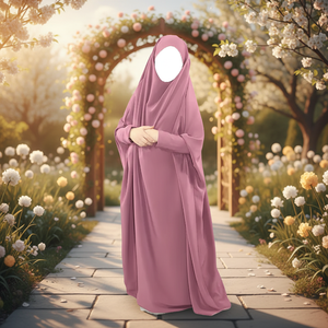 Prix de gros Tailles personnalisées Nouveau Stylé Dernières Enfants Jilbab Abaya Musulman Enfants Vêtements Ethniques - Product Image 3
