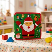 Livre d'activités Montessori en feutre pour enfants de 2-3 ans, tableau d'apprentissage avec activités sur les compétences de vie, jouet cadeau pour garçons et filles