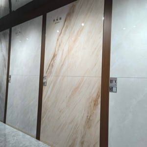 Baldosas de Porcelana de Mármol Beige Pulido 600x1200mm, Acabado Mate de Lujo, Estilo <span class=keywords><strong>Piedra</strong></span> Blanca Calacata, Baldosas Cerámicas Modernas para Pisos de Villas y Escuelas - Product Image 6