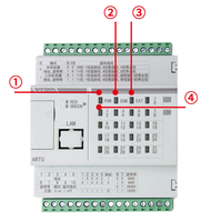 Módulo de E/S Remoto Acrel ARTU100 de 35 mm para Riel DIN, Modbus RS485