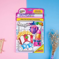 Jouets d'activités magiques pour enfants, carnet de peinture magique avec stylos et autocollants, dessins animés, changement de couleur, vente en gros, nouvelle collection