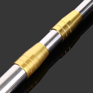 Stainless Steel Landing <b>Net</b> <b>Pole</b> Gold Plated Thickened Telescopic Fishing Tackle - Product Image 1