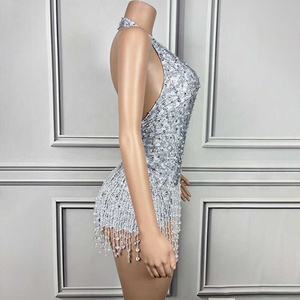 Combinaison pour <span class=keywords><strong>femme</strong></span> <span class=keywords><strong>transgenre</strong></span> en cristaux tendance, combinaisons pour femmes, combinaison en maille - Product Image 2