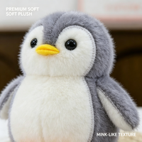 Portachiavi Peluche Pinguino Super Morbido, Mini Animale Imbottito, Ciondolo Carino per Borsa, Giocattolo Antistress per Bambini e Ragazze