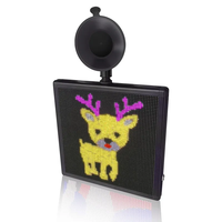 Pantalla LED P3 de 64*64 puntos para coches, tablero de expresión Digital, aplicación programable, pantalla LED personalizada para coche