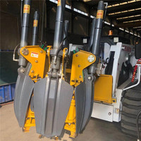 Machine de déplacement d'arbres pour chargeuse compacte, avec accessoires de chargement et pelle de déplacement d'arbres, pour le déplantage et le déracinement, à prix économique