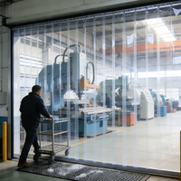 Rideaux en bandes de PVC colorées et givrées pour la sécurité, la durabilité et les applications industrielles à long terme