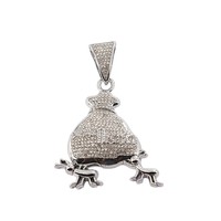 Accessoires : Nouveau collier hip-hop avec pendentif sac d'argent en forme de dollar américain, style INS