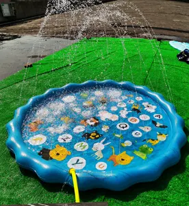 ของเล่นเด็กเพื่อการศึกษา2021เสื่อฟองสวนสเปรย์ฉีดน้ำ Aqua Splash Pad สเปรย์สวนน้ำอุปกรณ์