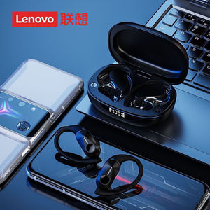 Audífonos Inalámbricos Lenovo <span class=keywords><strong>ThinkPlus</strong></span> LP75 con Bluetooth, Pantalla Digital, Diseño de Gancho, Deportivos, Baja Latencia - Product Image 4