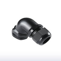 WZUMER IP68 Plastique PG9 PG16 Type de filetage Étanche Coude à 90 degrés Presse-étoupes en nylon PG11 20mm