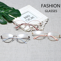 Lunettes optiques de mode, lunettes roses pour femmes, lunettes progressives sur ordonnance, lentilles graduées