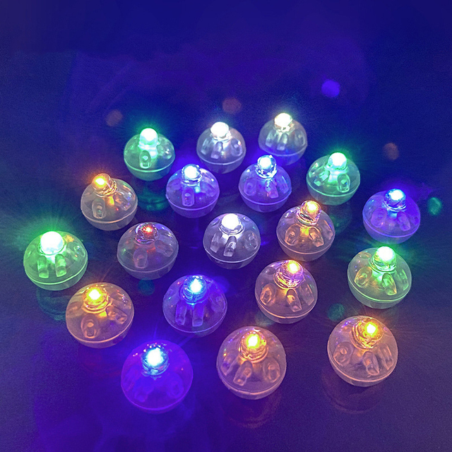LED Light Balloons Mixed Color Equipped Flashing Modes Night Light Balloon