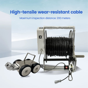 Ön Kamera Yatay Dönüş 300 Derece Açılı 100-150M Kablolu Kanalizasyon Boru İnceleme Robotu (150mm-1000mm Boru Çapı için) - Product Image 5