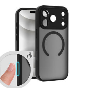 Pour iPhone Air 17 Pro Max translucide givré magnétique coque de téléphone sensation de peau antichoc <span class=keywords><strong>mat</strong></span> couverture de téléphone portable - Product Image 4