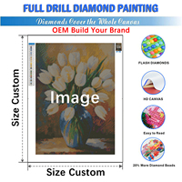 DIY Diamant Peinture Rose Image Strass Diamant Mosaïque Fleur Ciel Étoilé Art Décoration Murale