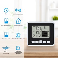 Pengukur Level Tangki Ultrasonik Layar Besar Multifungsi Termometer Dalam Ruangan Jam Elektronik Digital Dukungan Kustomisasi Shenzhen