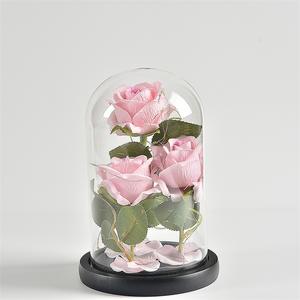 Regalos para invitados de boda Preserved 24K Gold Foil <span class=keywords><strong>Galaxy</strong></span> Rose Gold Plated Valentine Day Gifts In Glass Dome - Product Image 4