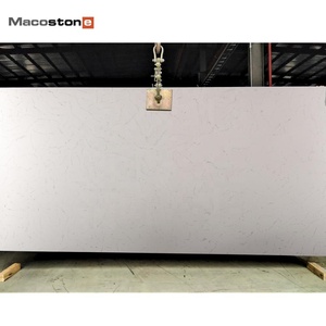 Giá Cả Cạnh Tranh Carrara Thạch Anh Ánh Sáng Màu Xám Tĩnh Mạch Trắng Thạch Anh Đá - Product Image 3