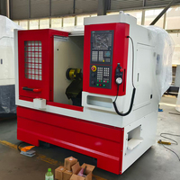 Tour CNC à banc incliné TCK40, haute précision pour le tournage des métaux, porte-outils de type gang, commandes Fanuc Mitsubishi