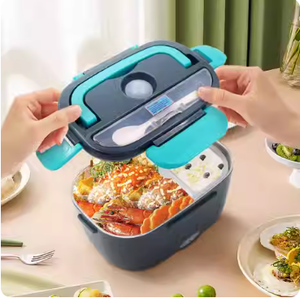 קופסת אוכל חשמלית ניידת מחממת אוכל, עשויה מפלדת אל-חלד איכותית - Product Image 4