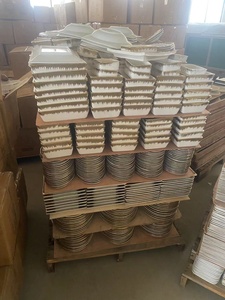 JIUWANG Assiettes de Restaurant en Céramique à Bord Doré, Grande Vente, <span class=keywords><strong>Pas</strong></span> Chères, en Gros, Vaisselle en Vrac, Vendues à la Tonne - Product Image 6