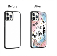 Coque de téléphone vierge à transfert thermique DIY, texture antidérapante, coque 2 en 1 avec option d'anneau magnétique pour les modèles d'iPhone
