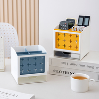 Organisateur de rangement moderne en plastique PP pour articles divers et télécommandes, boîte de rangement de bureau et tiroir, écologique, qualité supérieure