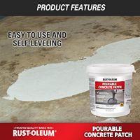 Rust-Oleum – Mastic de réparation pour surfaces en ciment et béton, auto-nivelant, résistant à l'eau et coulable