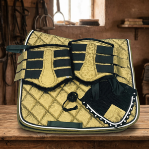 BRAND ZONE 25MM Thick Dressage Saddle Pad Memory Foam Padding Breathable Mesh Lining Synthetic Shell for <b>Equestrian</b> Sports - Product Image 2