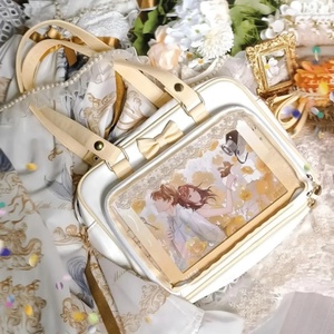 Elegant Style White Gold Embroidery Photo Frame Pin Display Shoulder Fashion Handbag <b>Custom</b> <b>Doll</b> Ita Bag - Product Image 5