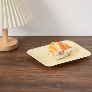 Dùng Một Lần Đảng Tấm Hình Chữ Nhật Gỗ Tấm Bữa Ăn Tối Khay Cho Thực Phẩm Lưu Trữ <span class=keywords><strong>Container</strong></span> Bữa Ăn Tối Tấm Bán Buôn - Product Image 4