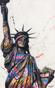 Peinture sur toile d'art, graffiti sur les murs, affiches et impressions, art de rue, image, décoration intérieure - Product Image 2