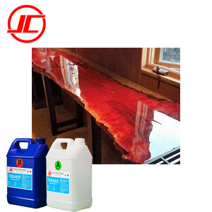 Clear <strong>Epoxy</strong> Wood Harvest <strong>Table</strong> Coating DIY Dining <strong>Table</strong> - Product Image 4