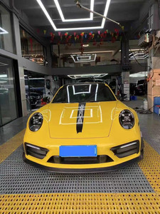Nouveau kit carrosserie ZNDR pour 992 en fibre de carbone avec lèvre avant, diffuseur, jupes latérales, spoiler, capot et ailes - Auto-adhésif - Product Image 5