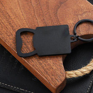 Nuevo llavero de abrebotellas de sublimación 3D personalizado, abridor de cerveza de coche mate negro, llaveros, regalo Vip promocional - Product Image 6