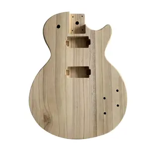 Chưa hoàn thành guitar điện cơ thể Maple gỗ trống guitar thùng cho PB phong cách Bass Guitar tự làm bộ phận