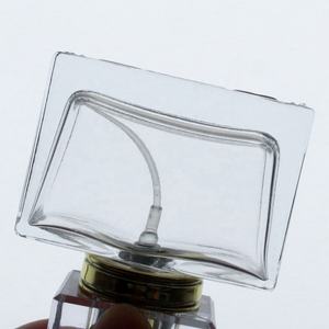 LANGXU fournisseur verre crytal carré vide boîte de luxe personnalisé niche vide bouteille de parfum avec couvercle noir - Product Image 5