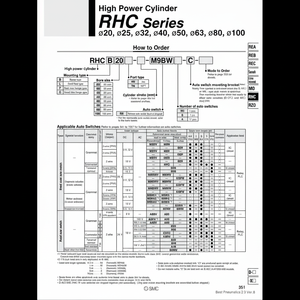 Pièces pneumatiques de RHCL40-430 de cylindre de puissance élevée de SMC Pneumatics - Product Image 1