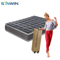 Matelas de lit de 14 pouces RSP-2PT-215 Matelas à ressorts à double surmatelas avec ressorts ensachés