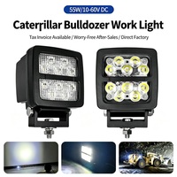 Projecteur de travail LED 58W pour chariot élévateur, 4500lm, Osram, pour construction, tracteur, exploitation minière, 12V 24V, IP68 IP6K9K, 10-60V DC, faisceau large et spot
