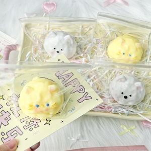 Jouet Squishy Populaire Chat Chien Mignon, Petit Cadeau Texture Silicone, Style Identique Xiaohongshu, Jouet Anti-Stress pour Tous les Âges - Product Image 3