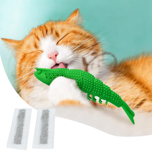 Kinyu ידידותי לסביבה אינטראקטיבית ללעוס צעצועים לא רעילים שיניים ניקוי שרימפס צורה חיה חיצונית אימון עיצוב חדש - Product Image 1