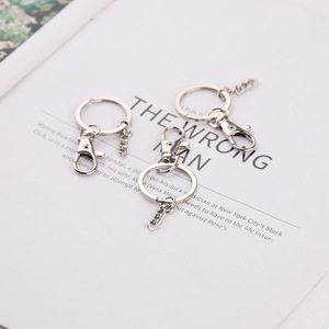 <b>Metal</b> Keychain Hook with Flat Chain Gold White Bronze Plated Colorful DIY Bag & Car Accessory Spring 2024 - Product Image 5