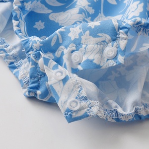 Conjunto de Dos Piezas para Bebés Niñas con Estampado Floral y Gorro a Juego, Ropa de Verano para Recién <span class=keywords><strong>Nacidos</strong></span> - Product Image 2