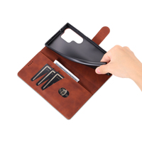 Étui portefeuille en cuir PU de qualité supérieure pour Samsung Galaxy S26 Ultra S25 S24 S23 S22 Ultra, coque antichoc type folio
