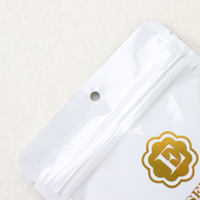 Sachet d'emballage personnalisé imprimé pour savon, pochette refermable en Mylar avec fermeture éclair pour savon blanchissant